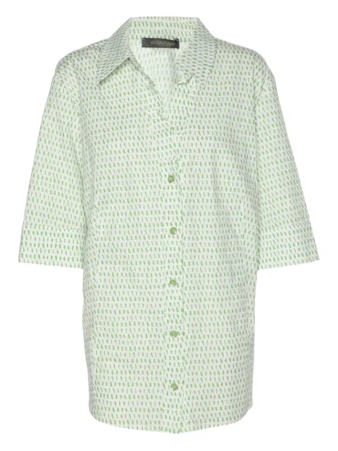 Marina Rinaldi cotton spot-print shirt White 1185173