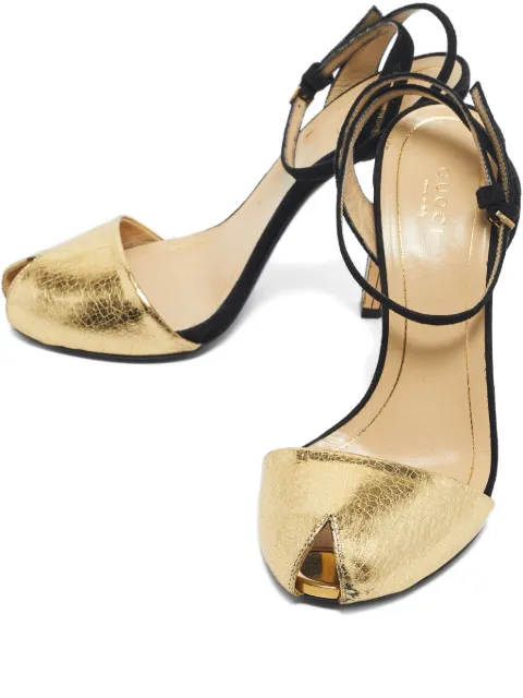 Gucci Pre-Owned ankle-strap sandals Gold 1189472