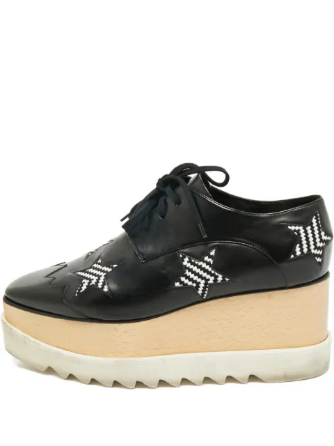 Stella McCartney Pre-Owned Elyse Star platform derby shoes Black 1173355