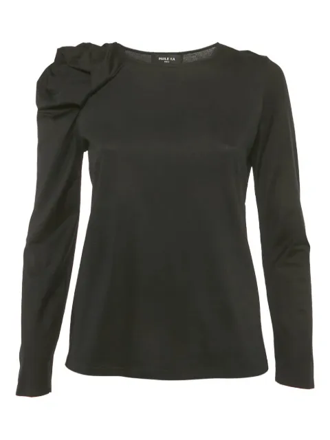 Paule Ka ruched-sleeve top Black 1208148