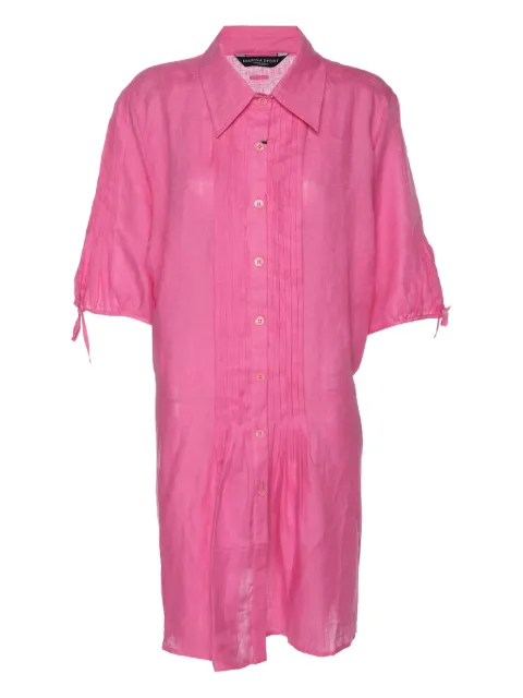 Marina Rinaldi pintuck mini dress Pink 1185215