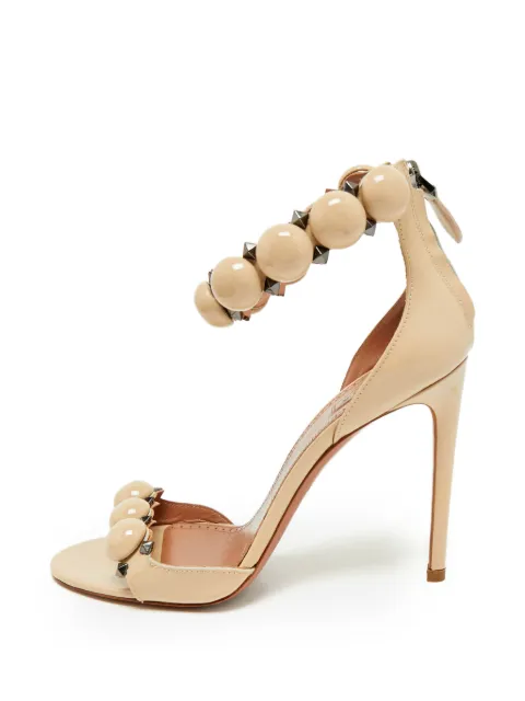 Alaïa Pre-Owned Bombe beaded sandals Neutrals 1186498