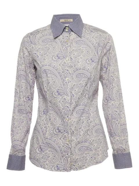 Etro Pre-Owned paisley button shirt Blue 1189842
