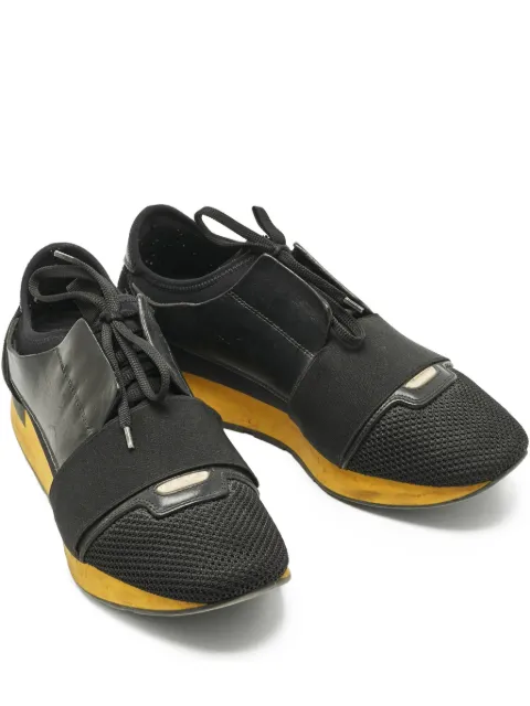 Balenciaga Pre-Owned Race Runner leather trainers Black 1199946