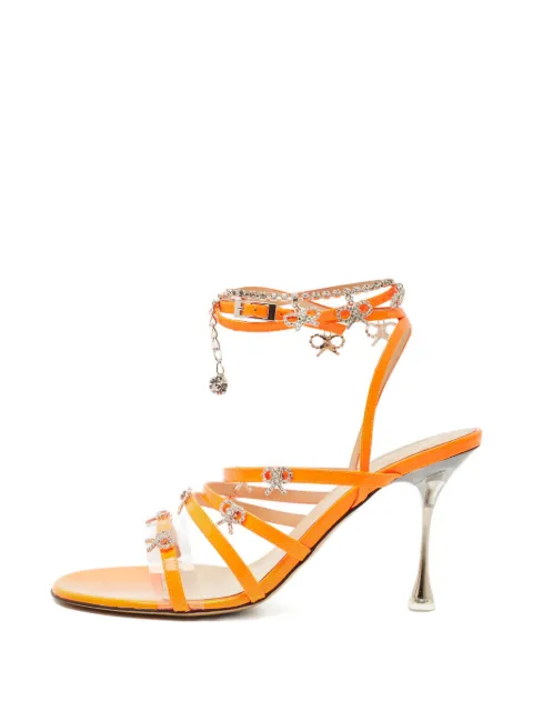 MACH & MACH Camille leather sandals Orange 1170277