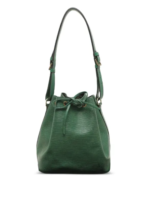 Louis Vuitton Pre-Owned 1994 Petit Noé leather bucket bag Green 1156101