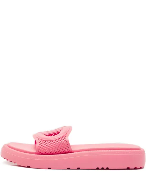 Christian Dior Pre-Owned cut-out logo slides Pink 1169292