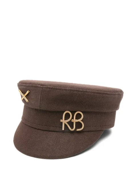 Ruslan Baginskiy logo-plaque baker hat Brown KPC09LNTMRB