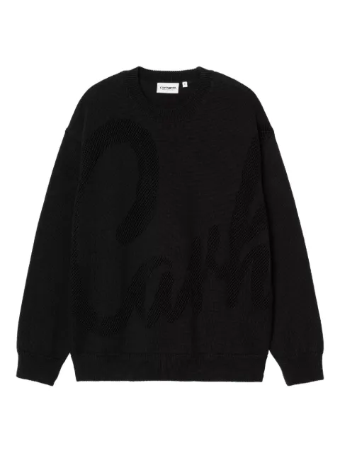 Carhartt WIP W' Perla embossed sweater Black I035185