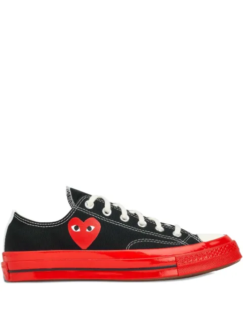 Comme Des Garçons Play x Converse heart-motif sneakers Black P1K123