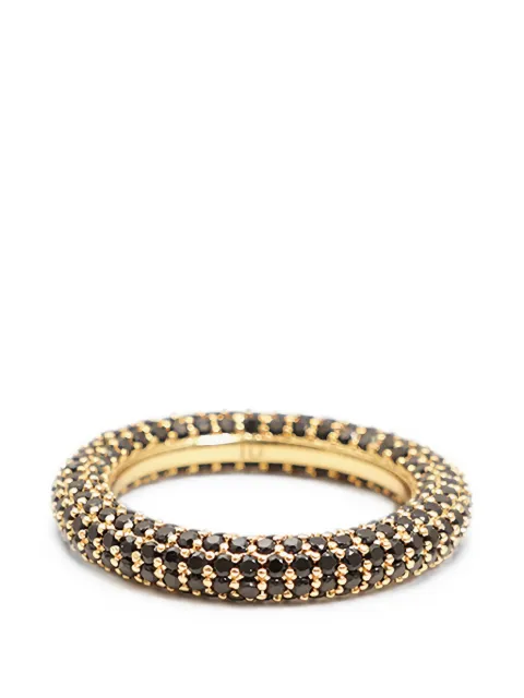 Izabel Display pavé-set crystal-embellished rings Gold RCC