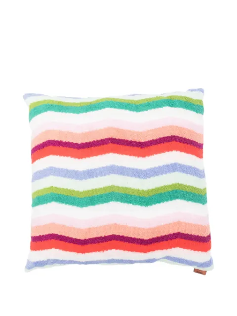 Missoni Home striped-pattern cushion White 1F3CU00710