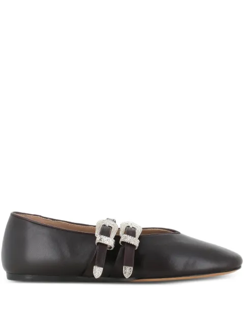 Le Monde Beryl Claudia buckle-strap ballet flats Purple CLAUDIASLIPPER