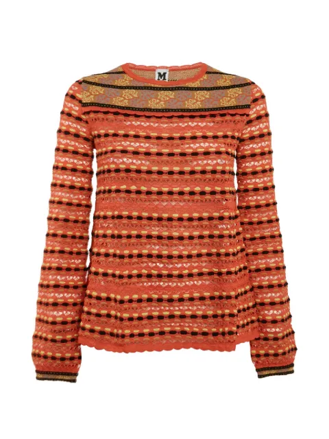 Missoni Pre-Owned open-knit sweater Orange 1217520