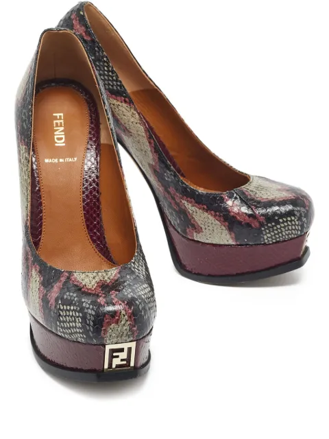 Fendi Pre-Owned Fendista leather pumps Black 1188786