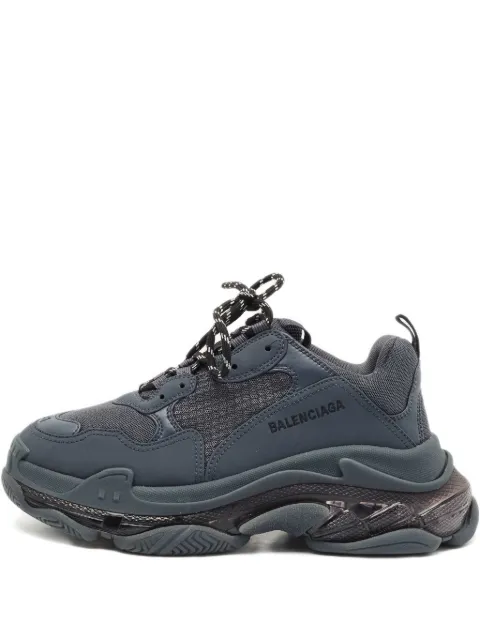 Balenciaga Pre-Owned Triple S clear sole sneakers Grey 1168350