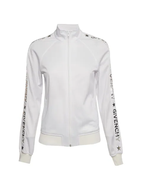 Givenchy Pre-Owned jersey zip-up sweatshirt White 1194901