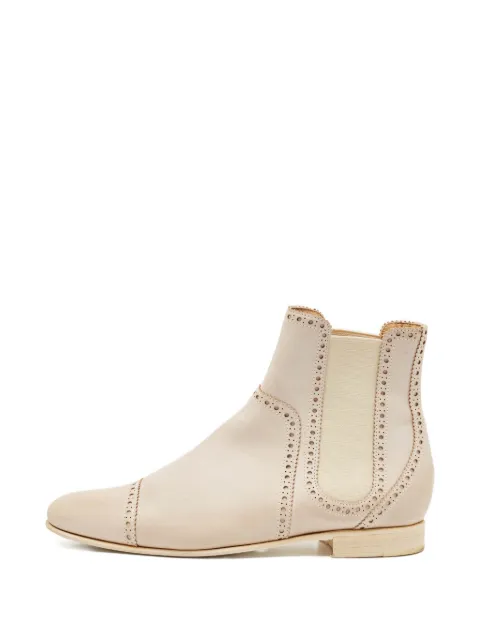 Hermès Pre-Owned Brighton leather ankle boots Neutrals 1119862