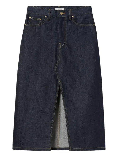 Carhartt WIP Brandon front-slit skirt Blue I036330