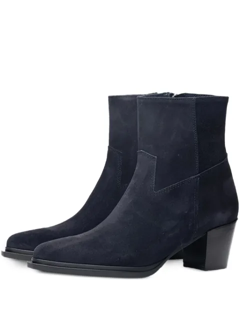 Poche Paris pointed-toe ankle boots Blue FWTEA870320