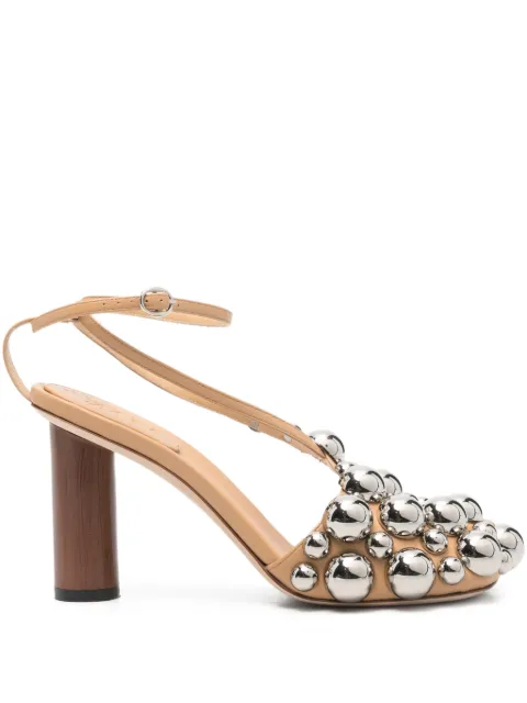 A.W.A.K.E. Mode Christine studs-embellishment sandals Neutrals AW25SH9