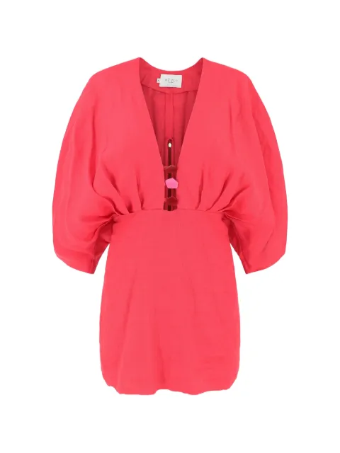 AZULU Abella V-neck dress Red RS2572