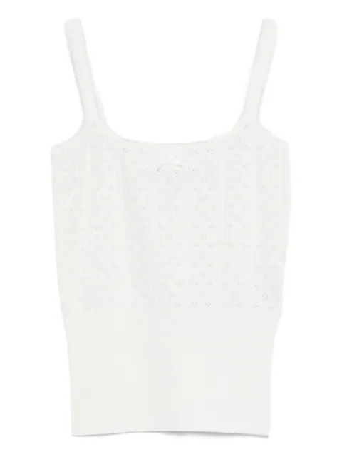 JW Anderson ribbed-knit tank top White KW1469YN0309