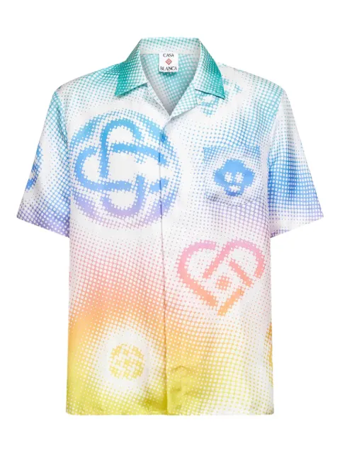 Casablanca button-up print shirt White MSP26SH00304