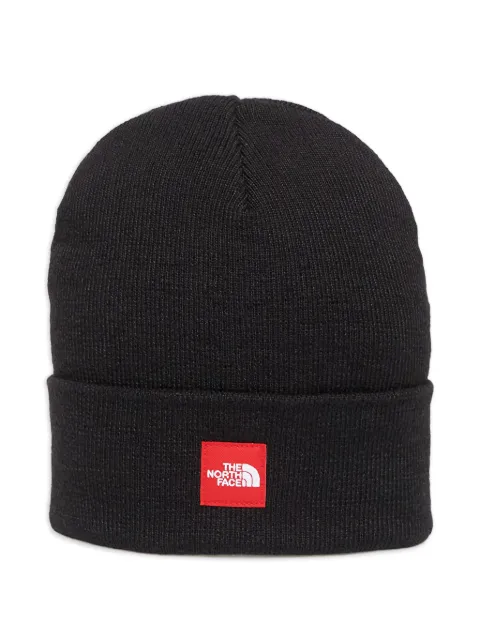 The North Face logo-patch beanie hat Black NF0A8EG8JK31