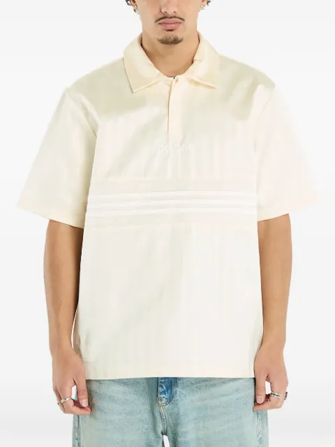 adidas stripe-detail polo shirt Neutrals JY3923