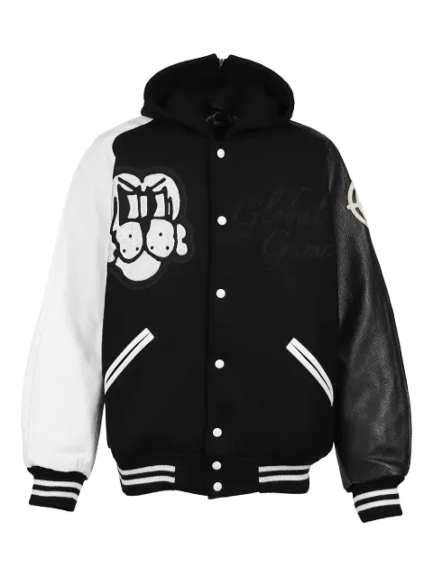 CHITO Gobal Game hooded graphic jacket Black CF0824J001