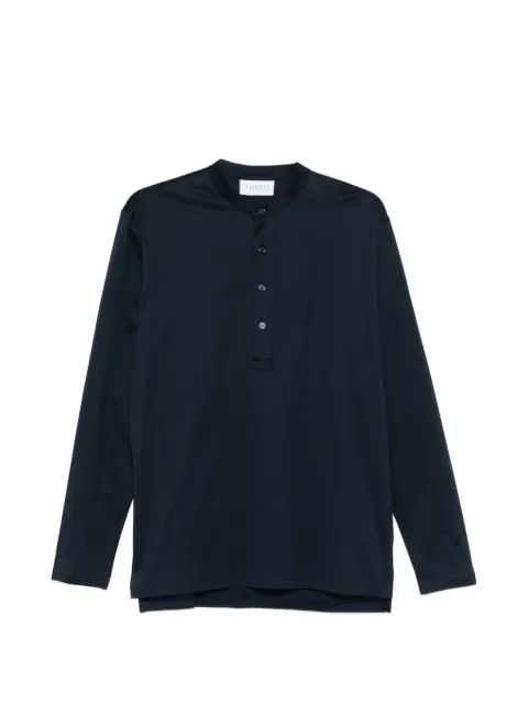 Tokyo James button-up T-shirt Blue SERAFINO