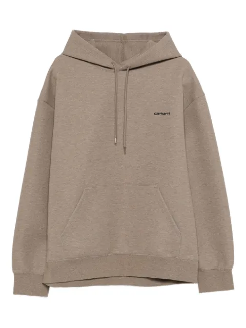 Carhartt WIP Alda logo-embroidered hoodie Neutrals I036055