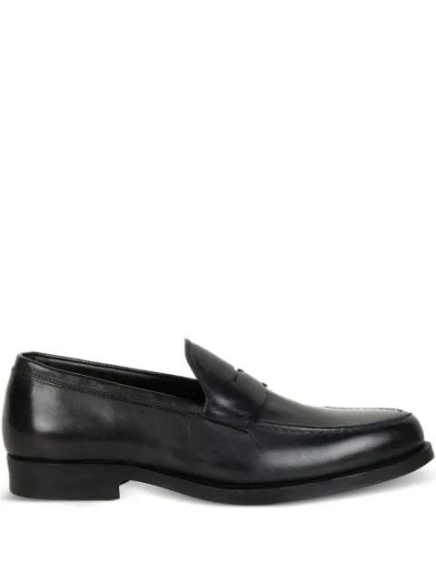 Triver Flight leather loafers Black 49501VITELLONERO