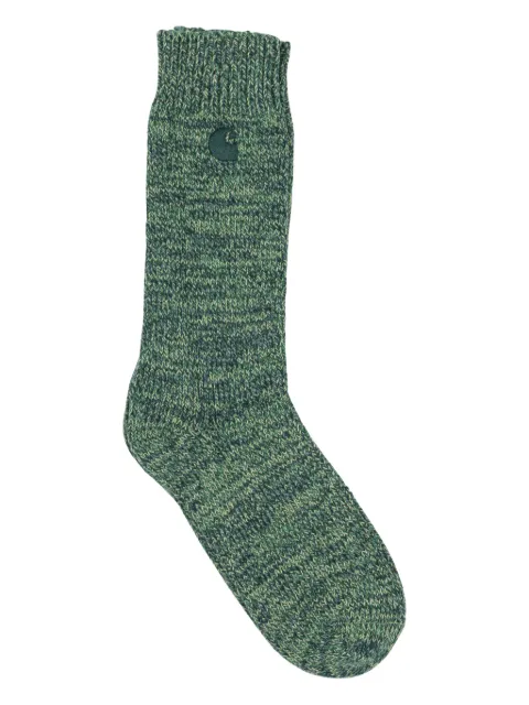 Carhartt WIP Tony ribbed logo-patch socks Green I03547809SXX06