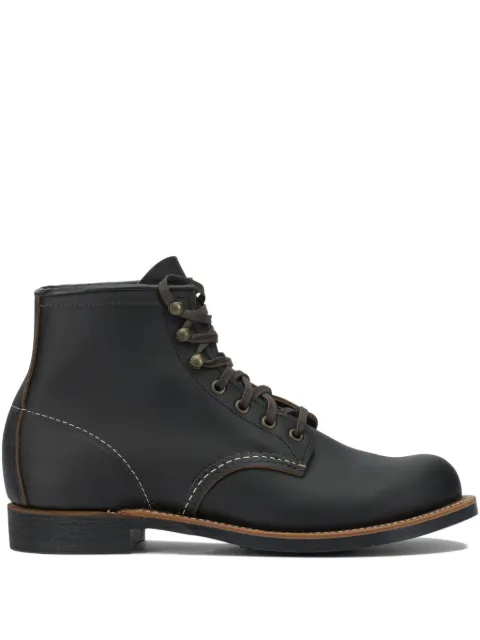 Red Wing Shoes Blacksmith lace-up stitch-detail boots Black 03345D