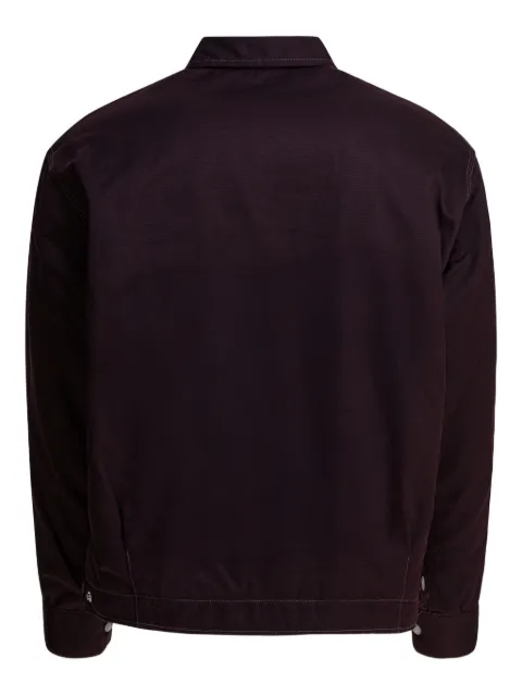 Needles patch-pocket zip-up jacket Red RW211ABURGUNDY