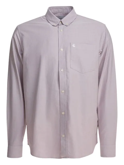 Carhartt WIP patch-pocket shirt Pink I030799