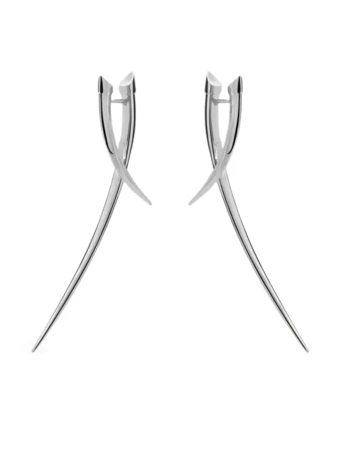 Shaun Leane Sabre Statement crossover earrings Silver SA098SSNAEOS