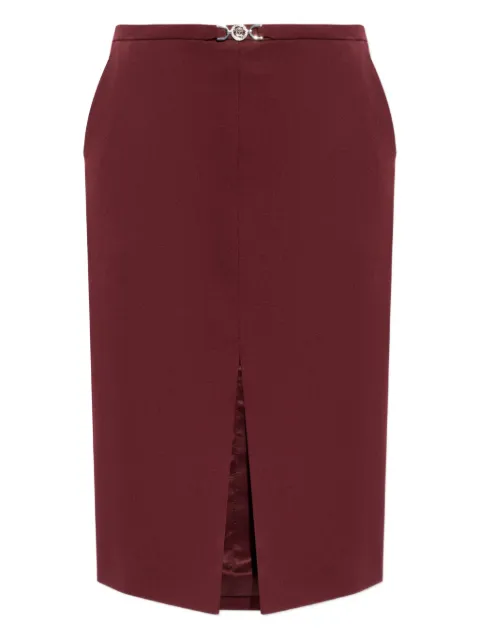 Versace logo-detail midi skirt Red 10223981A12595