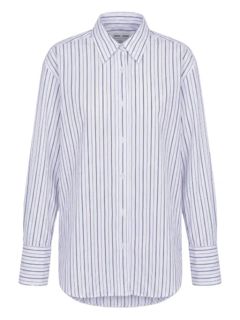 SAMSOE SAMSOE striped button-down shirt White F24100170