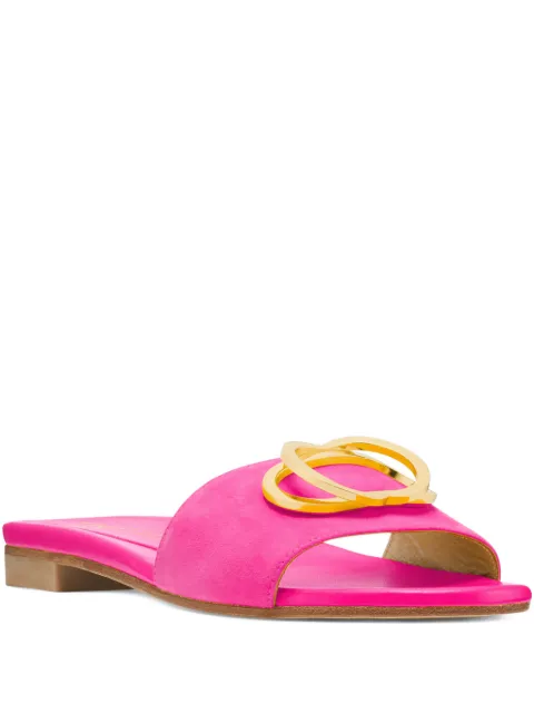 Stuart Weitzman Caicos double-buckle sandals Pink S1083SUE