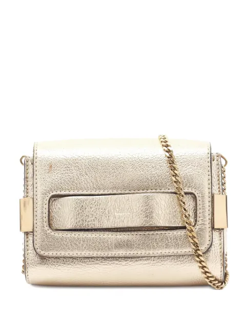 Chloé Pre-Owned 2010s Elle leather shoulder bag Gold 1027925