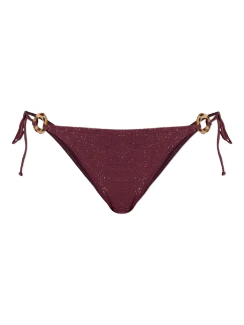 Bond-eye ring-detail side-tie bikini bottoms Red BOUND772LM