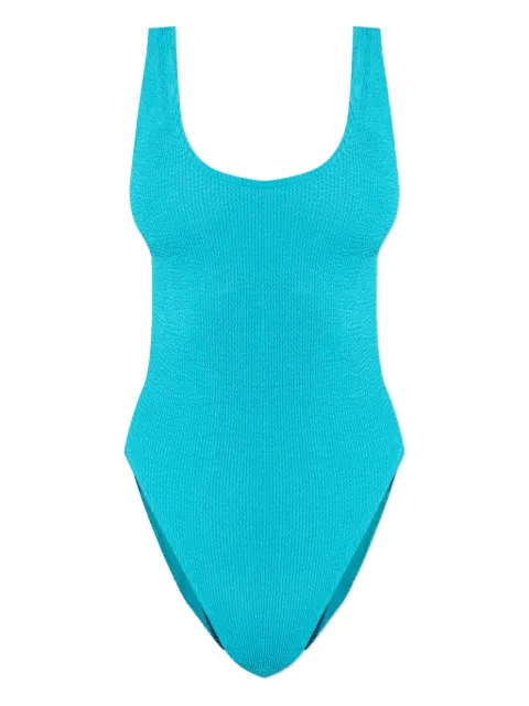 Bond-eye Mara textured swimsuit Blue BOUND004R