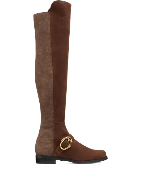 Stuart Weitzman Siella back-stretch boots Brown SIELLASSEWAL