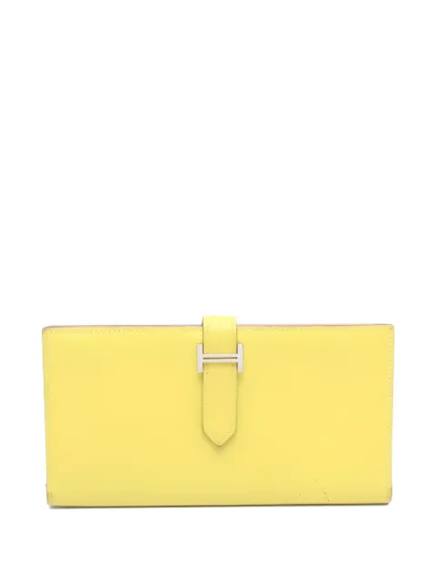 Hermès Pre-Owned 2019 Béarn wallet Yellow 1029284D
