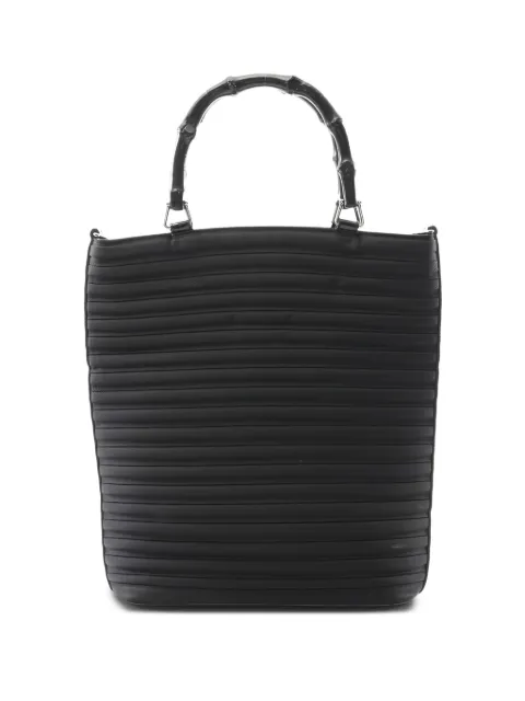 Gucci Pre-Owned 1998 Bamboo tote bag Black 1029077