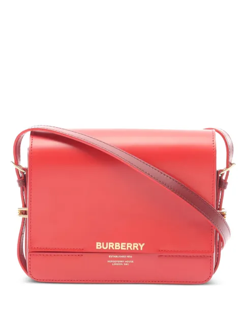 Burberry Pre-Owned 2010s Grace leather shoulder bag Red 1030157