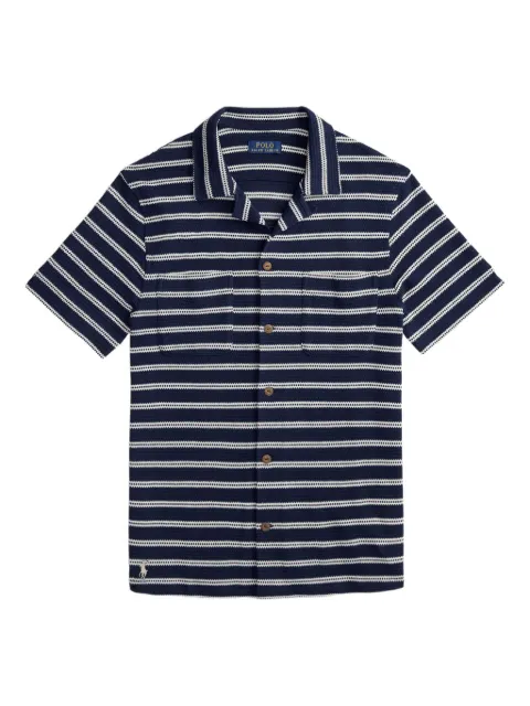 Polo Ralph Lauren striped short-sleeved shirt Blue 710A13005002